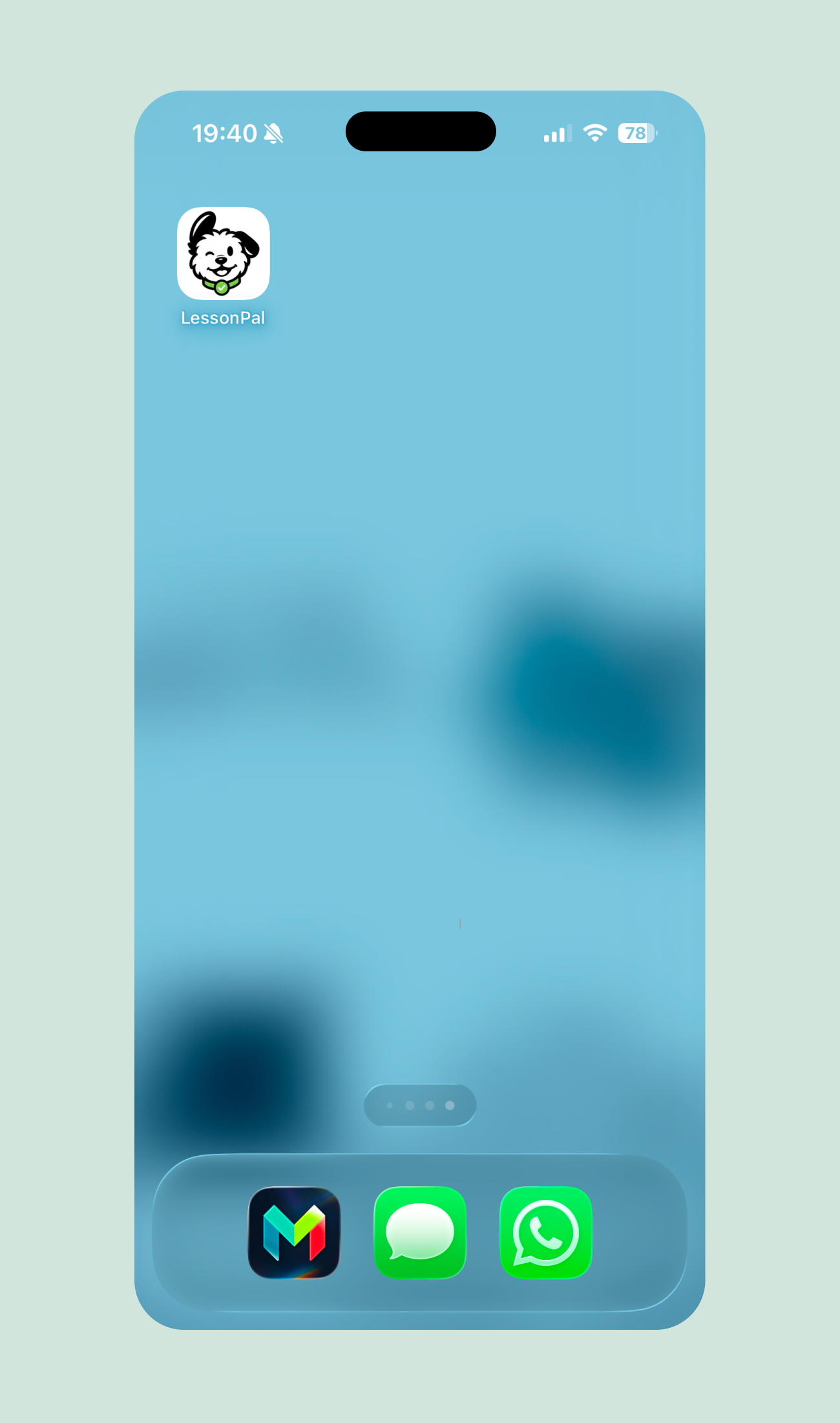 LessonPal app icon on a phone home screen