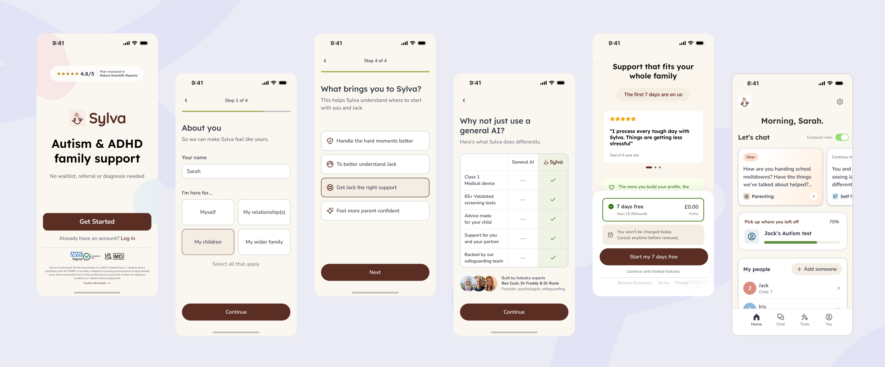 The redesigned Sylva onboarding