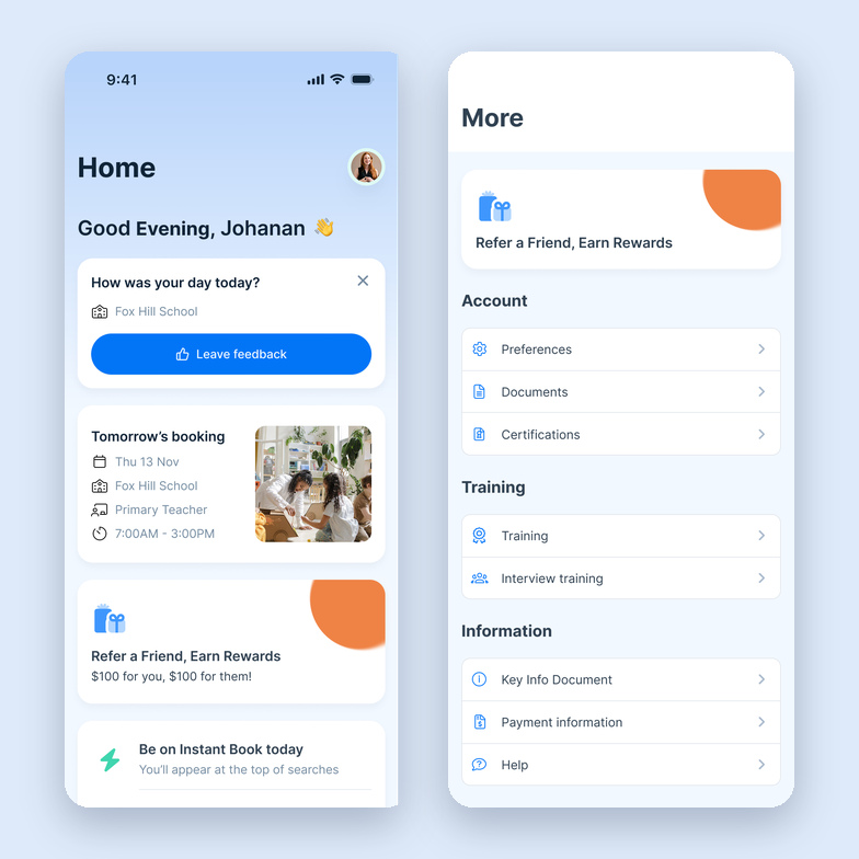 In-app feedback flow